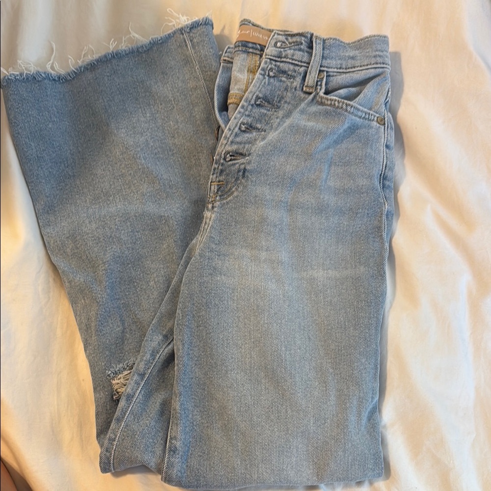 7 For All Mankind Light Blue Flare Jeans